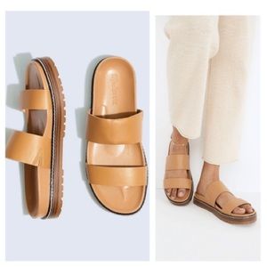 Madewell The Charley Double-Strap Slide Sandal size 9.5